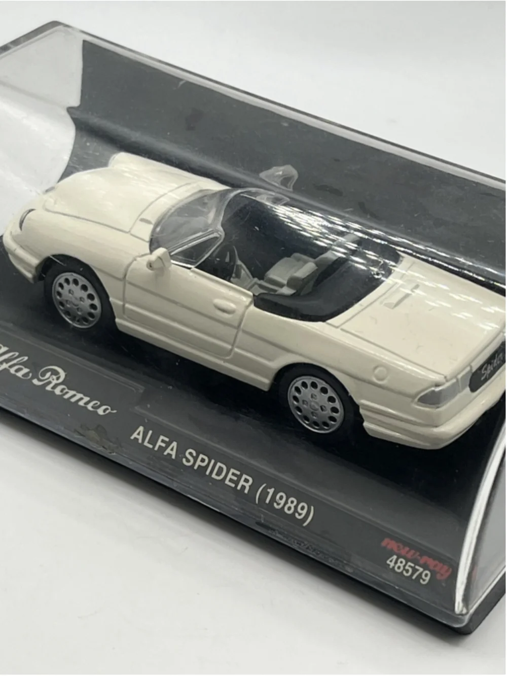 1989 New Ray OpenTop 1/43 White white Alfa Romeo Spider Roadster SEALED 48579